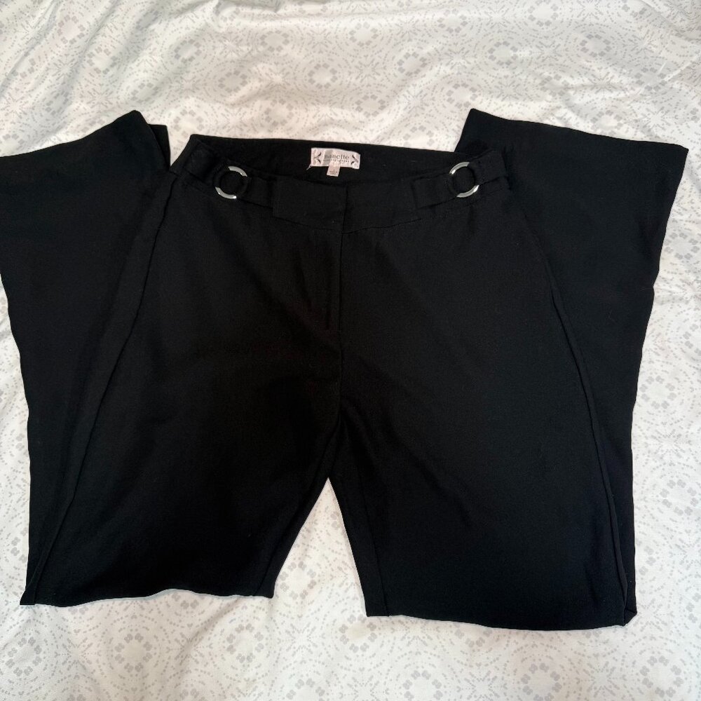 Nannette Lepore Pull On Black Pants Size 4